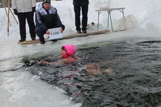 1100 метров в ледяной воде