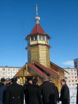 Часовня в Заозерске (фото)