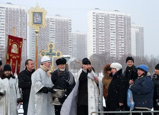 Праздник Крещения в Строгино (Москва), 18 - 19 января 2009 г. (фото)