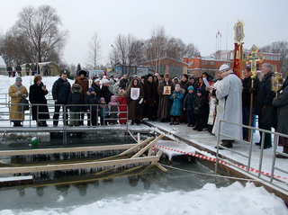 Праздник Крещения в Строгино (Москва), 18 - 19 января 2009 г. (фото)